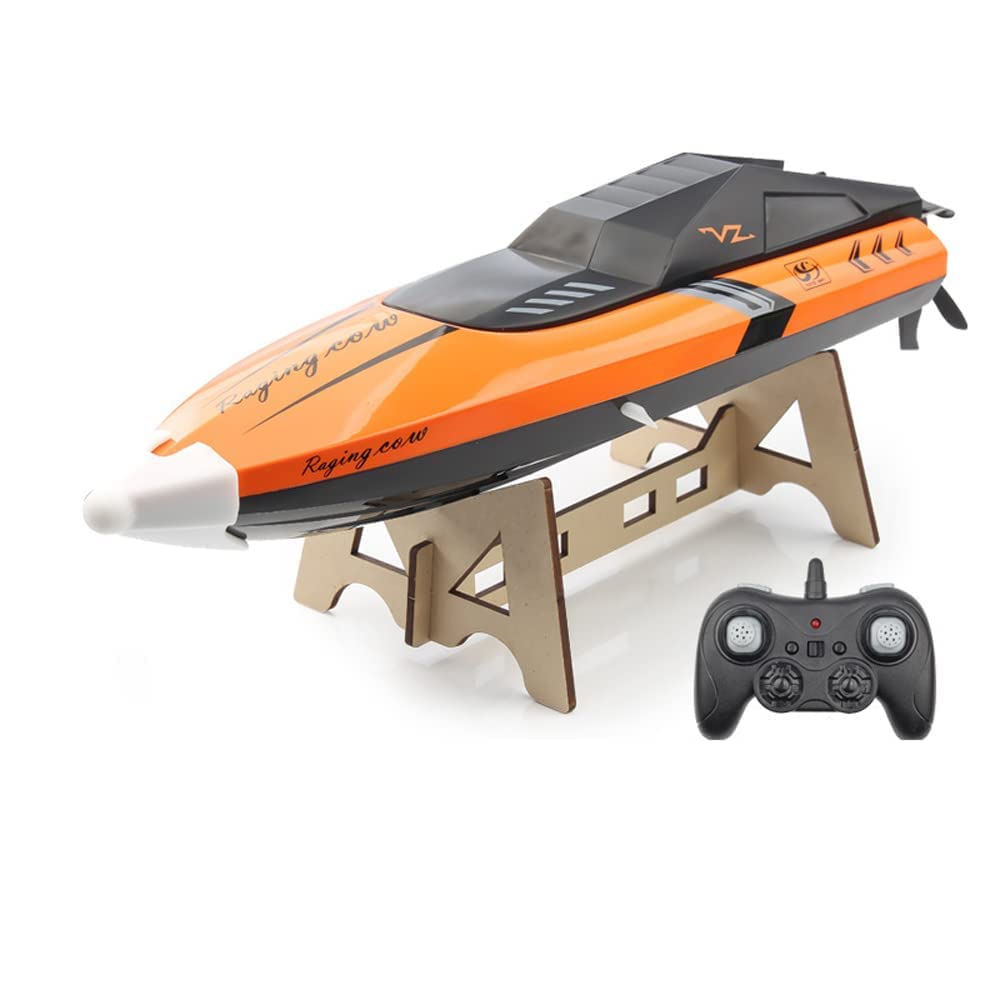 QQMMDD RC Boat Toy, Remote Control Boat For Pools And Lakes, Fast RC Boats For Adults And Kids With 20+ Km/h Speed, 2.4GHZ Remote Control, And Rechargeable Battery