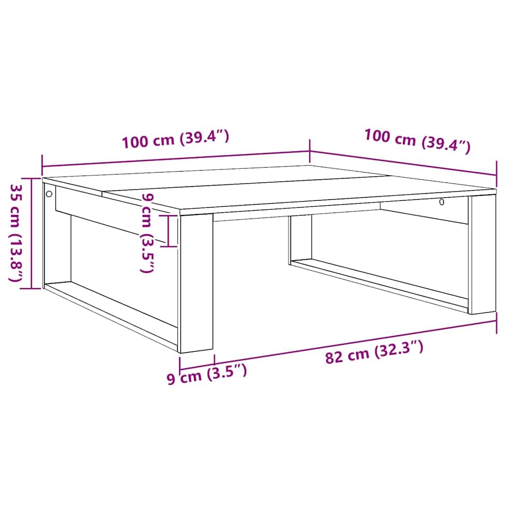 Mesa auxiliar blanca 50 x 50 x 35 cm de material de madera con tablero robusto para bebidas y aperitivos, fácil de limpiar, práctica mesa auxiliar de madera 50 x 50 x 35 cm, color blanco