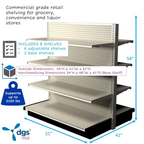 Dgs Retail P2767 Island Gondola Retail Shelving Display thumb #1