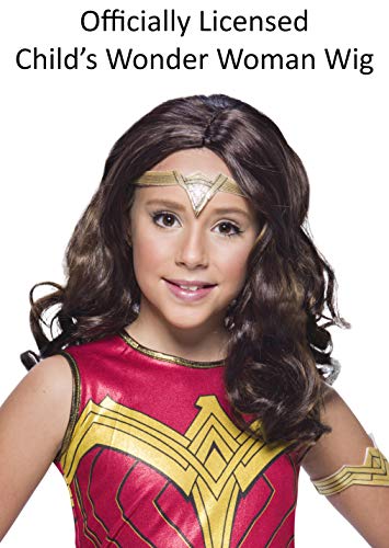 Rubie's Girl's Dc Comics Ww84 Wonder Woman Costume Wig, One Size (201652) #TOP2