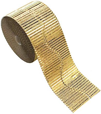 Bright Ideas Corrugated Border Rolls, Natural, 10cm x 7.5m, BI7875