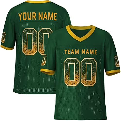 Custom Football Jersey Stitched/Printed Number Letters,Personanlized Sports Jerseys for Men/Women/Youth/Preschool