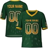 Custom Football Jersey Stitched/Printed Number Letters,Personanlized Sports Jerseys for Men/Women/Yo