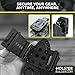 HolsterBuilder Combat-Loops, Holster Belt Clip Polymer Attachment, Outdoor Loops with Mounting Holster Hardware, Mag Pouches Sheath Tools, Heavy Duty Tactical Accessories - Made in USA