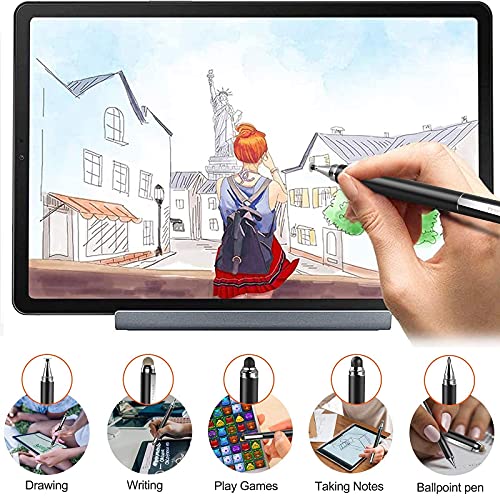 Penyeah 4-In-1 Multi Tips Black Stylus Pens For Touch Screens Bundle With Blueish Green Diamond 4-In-1 Flocked Fiber Tip Multi Tips Stylus #TOP2