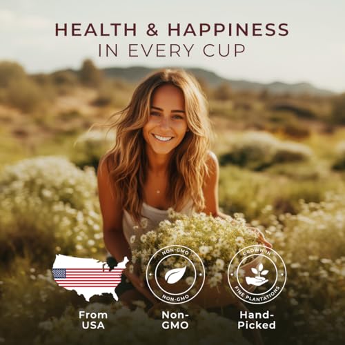 Gya Tea Co Chamomile Mint Herbal K Cups Tea Pods Variety Pack & Ginger Peach Black Tea K Cups Variety Pack for Keurig 2.0 &1.0
