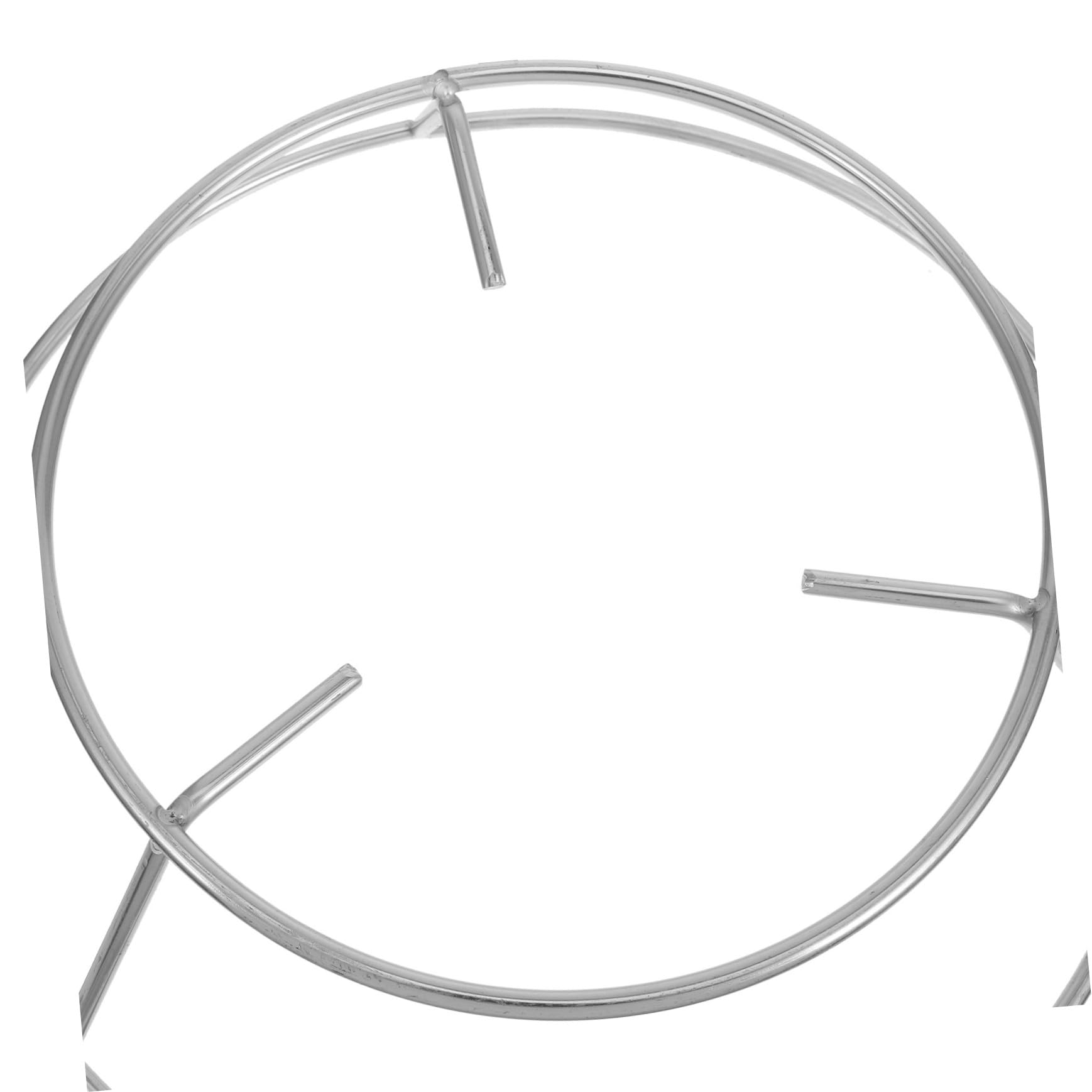 Homoyoyo Support Rond en Acier Inoxydable pour Camping Cuisine Extérieure Support Inférieur pour Chaudière et Robuste Stable et Multifonctionnel pour Cuisson Feu de Bois