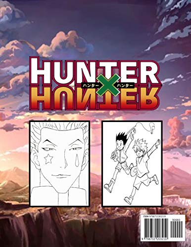 Hunter x hunter coloring book: Wonderful Adults Coloring Books True Gifts For Family For Hunter x Hu