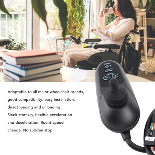 Eujgoov Regolatore elettrico per sedia a rotelle Buona compatibilità e sensibilità DC24V 45A per un cambio di velocità regolare per individui disabili per robot intelligenti Dispositivi di