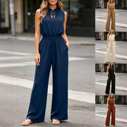 Conjunto de verano de dos piezas para mujer con pantalón ancho de muselina transpirable 2