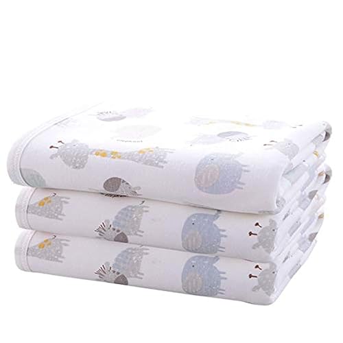 Cambiador de pañales para bebé (22 x 27.5 pulgadas), suave algodón impermeable para almohadillas de bebé, colchón, protector de sábanas,