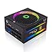 Power Supply 850W Fully Modular 80+ Gold Certified with Addressable RGB Light - Vairous Color Button, GAMEMAX RGB850-Rainbow
