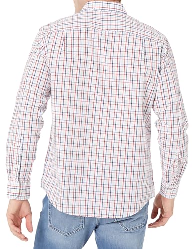 Image of Amazon Essentials Men's Regular-Fit Long-Sleeve Casual Poplin Shirt, Button Front, Business Casual, Collared
