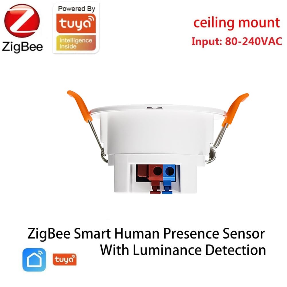 Smallterm Tuya ZigBee MmWave Human Presence Sensor MicroWave Radar Detection PIR Motion Sensor with Luminance Celling Mount - Image 4