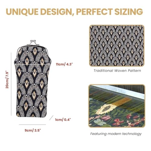 Image of Signare Tapestry Glasses Case for Women Eyeglass Case with Fashion Pattern Design