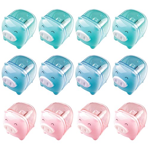 12-pack Mini Pencil Sharpener (Piggy)