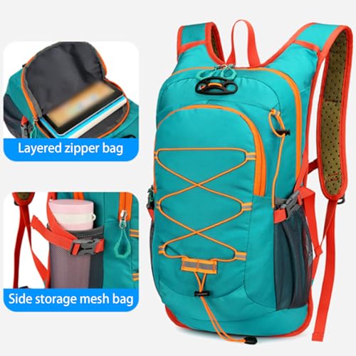 Mochila ligera para ciclismo camping naranja 27x47cm miniatura 7