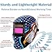 Welding Helmet Auto Darkening : BESTCLUB True Color Solar Powered Hood with Adjustable Shade Range 4/9-13 for Mig Tig Arc Welder Mask (Flag Eagle)