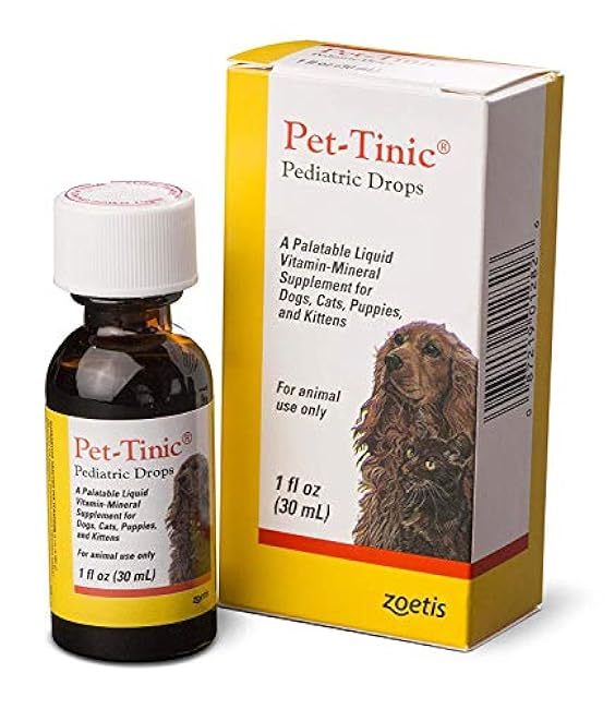 Pet-Tinic Pediatric Drops for Dogs, Cats, Puppies and Kittens, 1 oz. (30 ml) by Unknown-AzMC2I5p