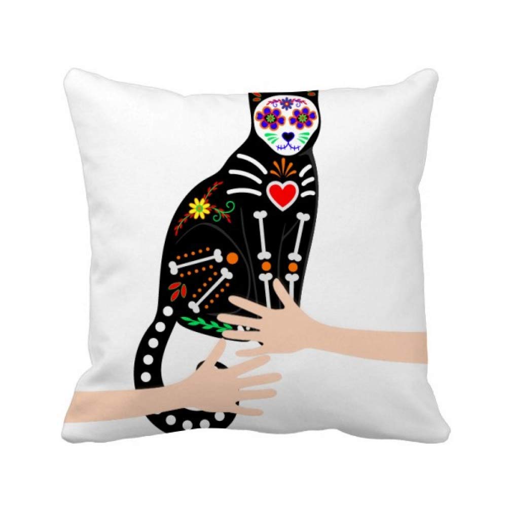 Coussin chat noir Halloween pour relooker votre salon sans peindre