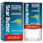 Scar Cream Stick - Scar Butter, Advanced Scar Repair Stick with Vitamin E, Cocoa Butter & Coconut Oil, Skin Repair Wax for Stretch Marks Removal, Old & New Scars, Burns, Acne