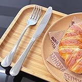 Defresit Dinner Knives Set of 20, Stainless Steel Steak Knife, Butter Knife, Table Knives, High Polished Sleek Silver Design for Home Kitchen and Restaurant Use, Dishwasher Safe - Image 4