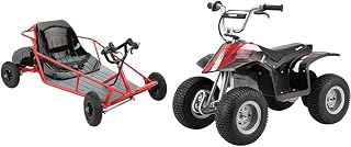 Razor Dune Buggy - Red & Dirt Quad Electric Four-Wheeled Off-Road Vehicle - Black