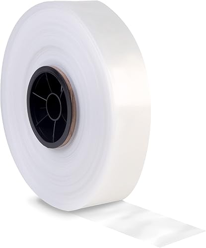 8NET - Rollo de plástico transparente de 2 mil, 2 pulgadas x 2150 pies, resina LDPE segura para alimentos, ideal para embalaje, almacenamiento e