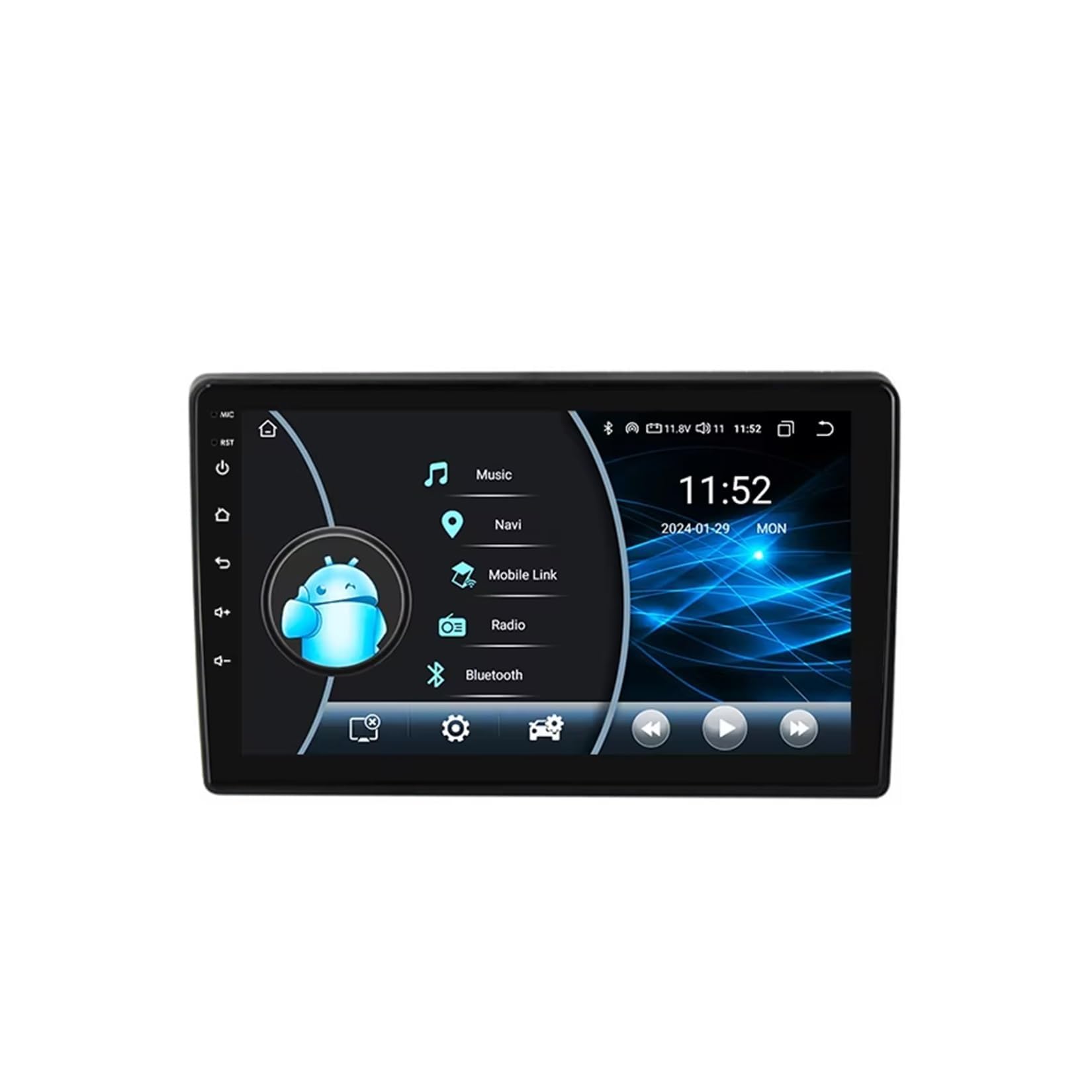 Radio samochodowe z systemem Android 15 do Hyundai I40 2011-2019, zestaw głośnomówiący 9 cali, radio samochodowe z Bluetooth, WiFi, Carplay, Android, samochód, USB, AUX, FM, kamera cofania, 8