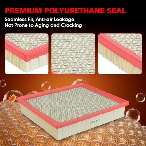 Image of Engine Air Filter for 2016-2023 Toyota Tacoma V6 3.5L, 2014-2022 Sequoia V8 5.7L,2013-2021 Toyota 4.0L 4.6L 5.7L Replaces # CA11895 17801-0P100