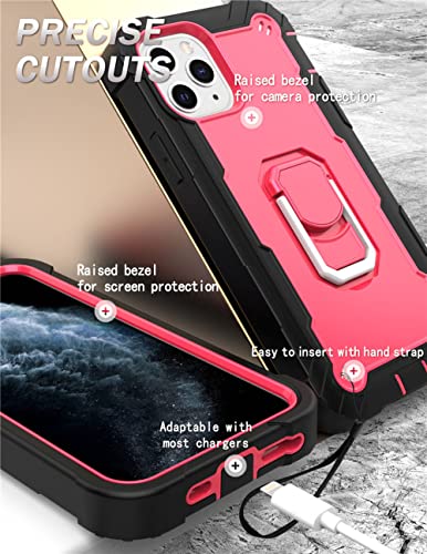 Coque antichoc pour iPhone pour éviter les chutes avec support bague