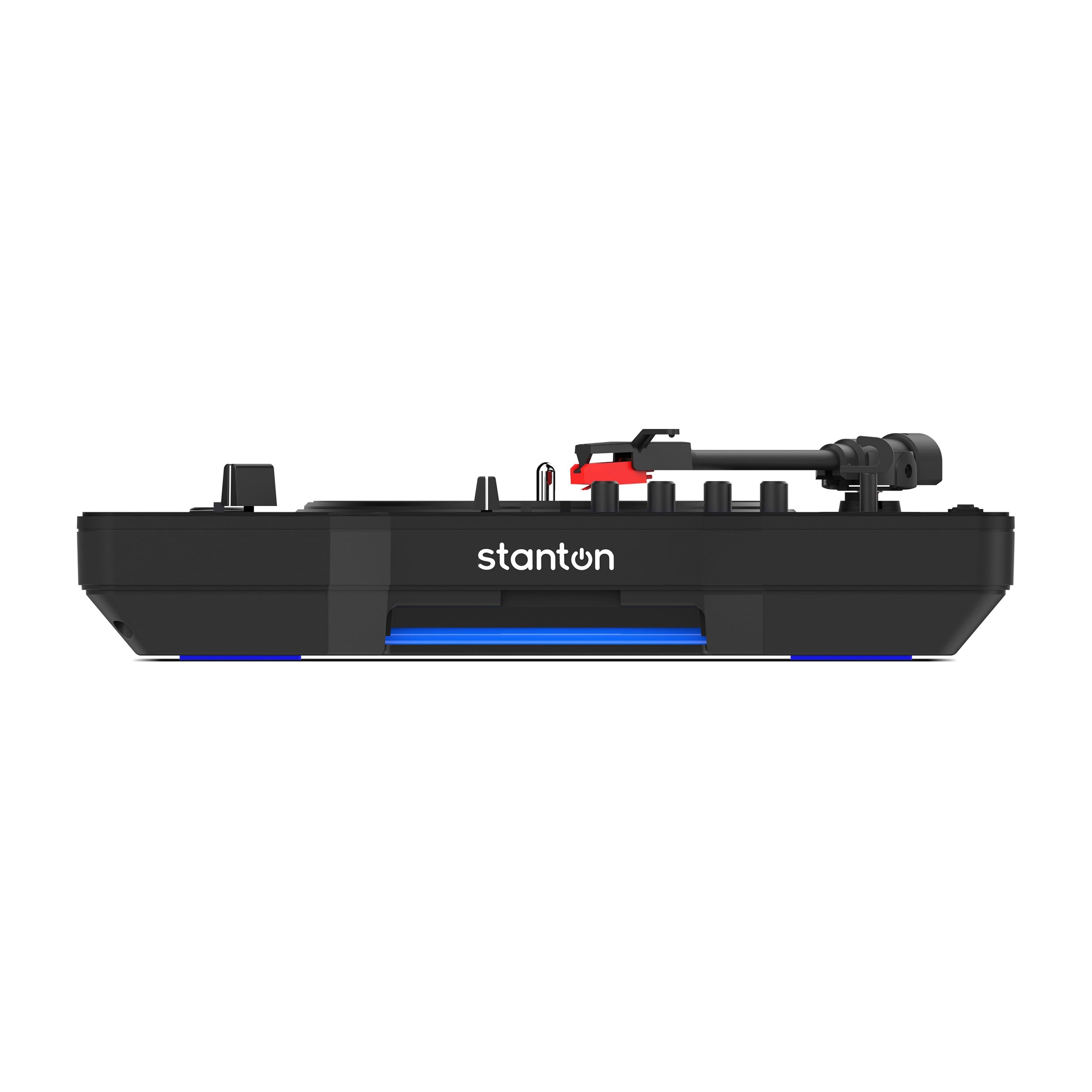 Stanton STX - Platine DJ de Scratch Portable avec Innofader Nano, Bluetooth, Curseur de Pitch, Enregistrement USB, Haut-Parleur, Piles Rechargeables