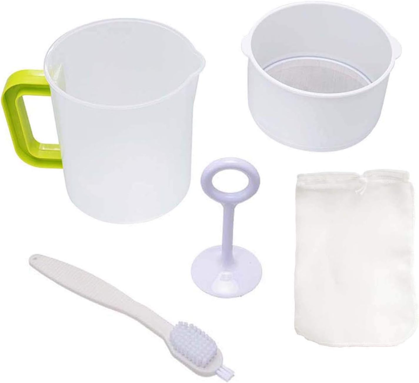 Nut Milk Greek Yogurt Strainer with Stainless Steel Filter -Oat/Tea/ Fruit Juice and Soy milk filter cup -every slag filtration medicine -Reusable
