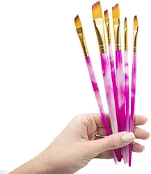 Bee Unique Kit de 6 Pincéis Chanfrados - Colors Collection, 175832