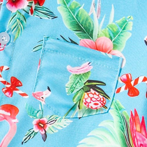 Baby Toddler Boy Hawaiian Print Button Down Short Sleeve Shirt for Every Holiday Season4