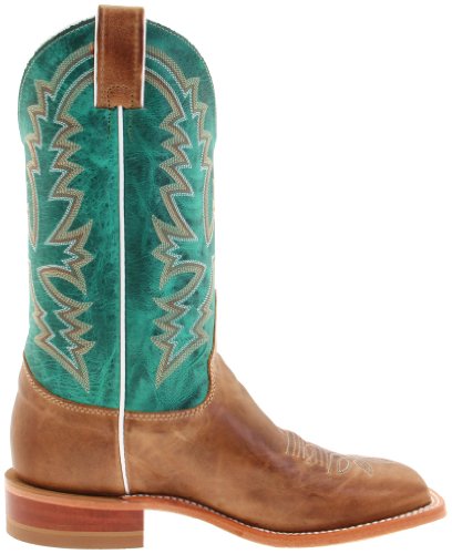 Justin Boots Womens Kenedy Calf Square Toe Casual Boots Mid Calf Low Heel 1-2" - Brown, Green - Size 7 B #TOP5