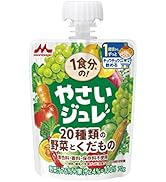 Amazon.co.jp: 森永 1食分のやさいジュレ 20種類の野菜とくだもの 70g