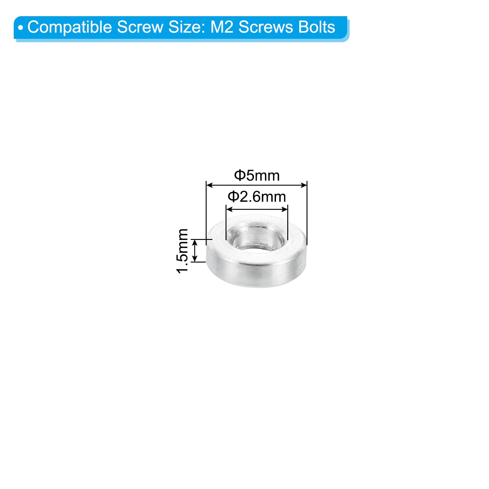 PATIKIL M2 Aluminum Spacers - Image 2