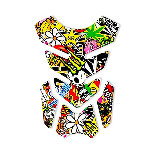 4R Quattroerre.it 18168 Adhesive 3D Tank Pad, Full, Sticker Bomb