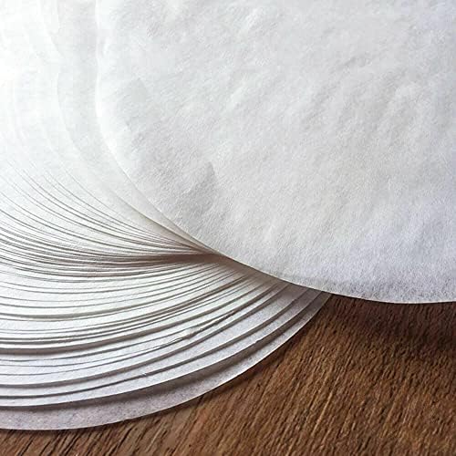 LGT Round Non-Stick Greaseproof Paper Baking parchments for Baking Pans Cooking Cake Tin Liners 20, 50 & 100 Packs (x20-5")