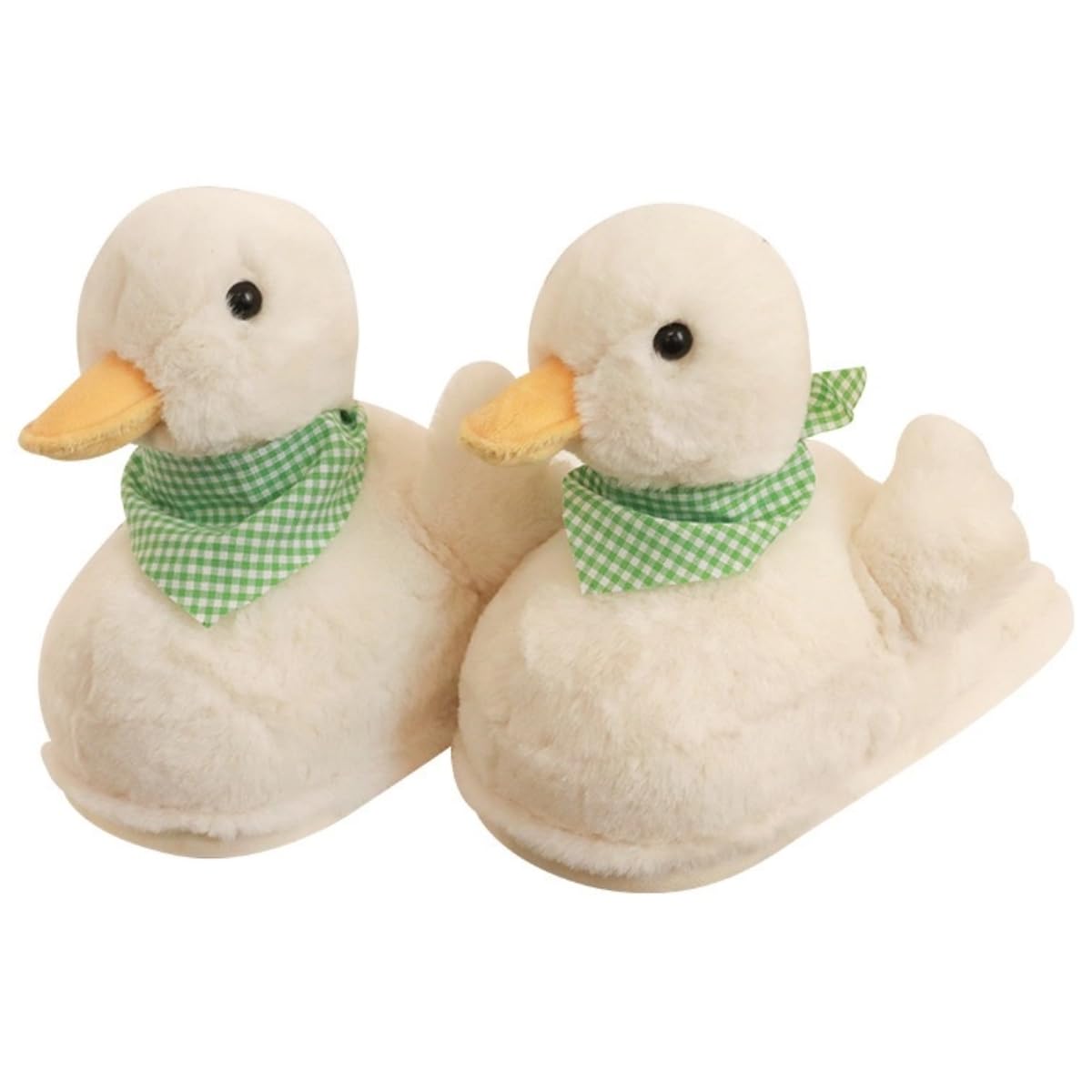 Duck Slippers for Women Fuzzy Animal Plush Slippers Winter Indoor House Slides Warm Fluffy Slipper for Men