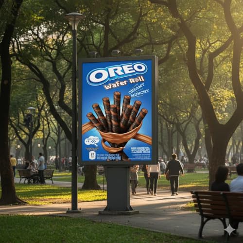 Image of DECADENT Oreo Wafer Roll, Creamy Munchy Vanilla, and Chocolate Flavored Cream, 54gEach 54g X Pack Of 2 (Product Of Vietnam)