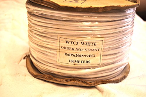 100m BT Telephone Extender Cable - 3 Pair 6 Way/Core Lead – Multicore/Multiline Wire Reel - Install/Make Phone Extension Slave Line