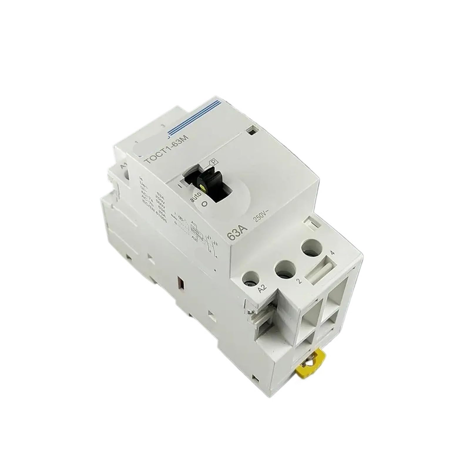 Stycznik modułowy AC do użytku domowego na szynie DIN 2P 63A 220V/230V 50/60 Hz z ręcznym przełącznikiem sterującym, 1 szt. (2NO)