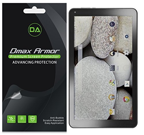 Dmax Armor [3-Pack] for DigiLand 10.1 Inch Quad Core Tablet (DL1010Q / DL1008M) Screen Protector High Definition Clear Shield