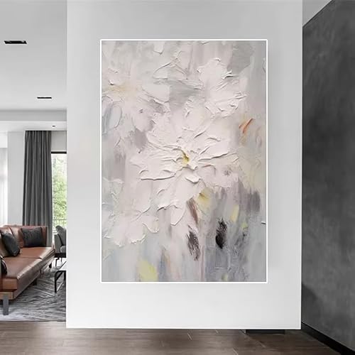 DFZEWKI Abstract on Canvas Ins Flower Wall Art Picture Big Mural for Home Living Room Decor Image(80x120cm(31x47in)/No frame)
