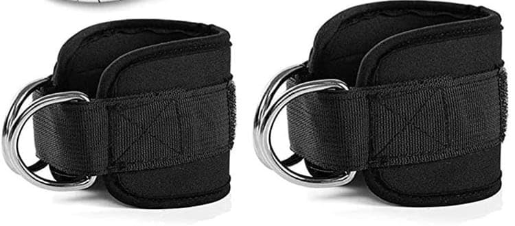 US FITNESS Ankle Straps for Cable Machine Gym, Adjustable Padded Ankle Cuffs with Heavy Duty D-Ring, Leg and Glute Workout Attachment for Kickbacks, Extensions and Strength Training for Men & Women (Pair)-image-32