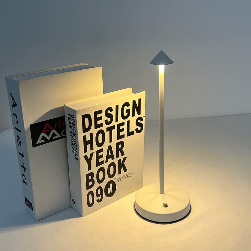 Miniatura 6 de Paquete de 2 lámparas inalámbricas, lámpara de mesa recargable con batería, lámparas portátiles, luz nocturna regulable de 2 niveles, diseño