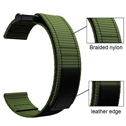 Correa de nailon para Garmin Fenix 7X 6X Pro Epix Gen 2 Enduro S62 3