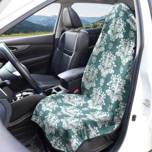 Funda de asiento de coche étnica 3D en poliéster transpirable y lavable para SUV